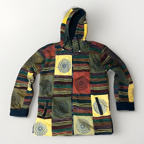 Goa hippie patchwork jacke - goa, xl
