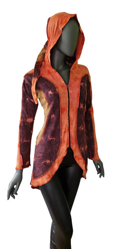 Gugel longjacke shirtjacke - gugel,