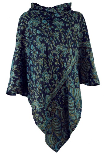 Poncho mit kapuze goa hippie - poncho,