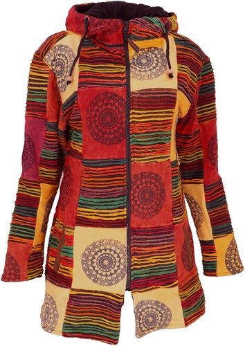 Goa patchwork kurzmantel boho - patchwork, kurzmantel,